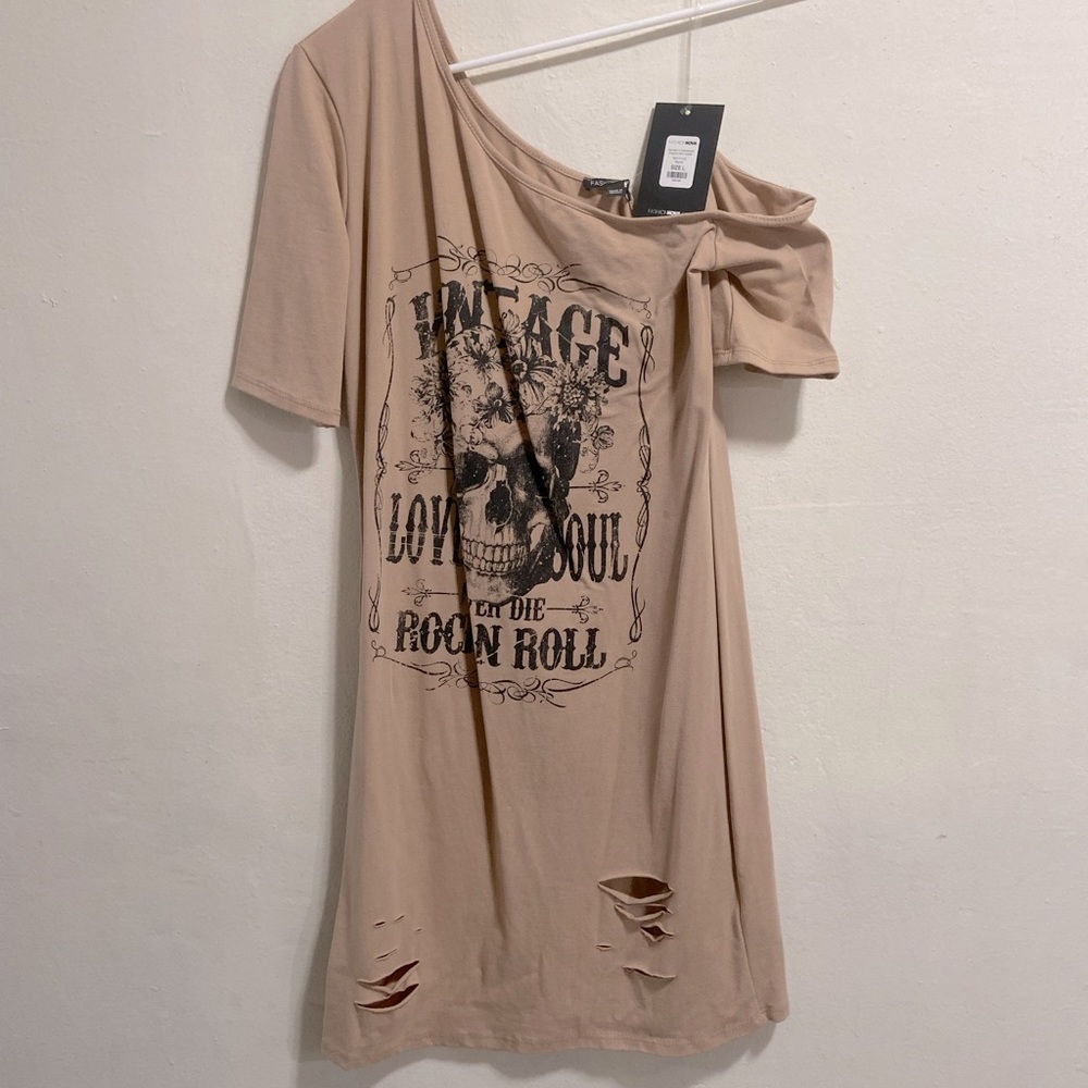 2 for $10 cute off the shoulder dress